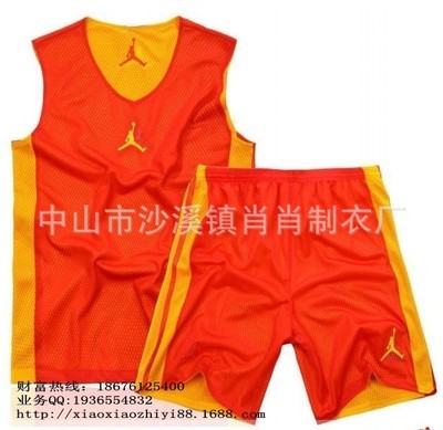 【生产批发供应篮球服吸湿排汗球衣套装网眼热升华训练服比赛服定做】价格,厂家,图片,球服、田径服,中山市沙溪镇肖肖制衣厂-