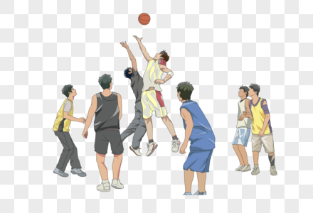 打篮球的男孩